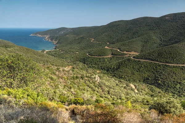 Mamba Beach Ampelos Sithonia Yarımadası, Chalkidiki, orta Makedonya, panoramik manzaralı