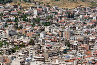 Lamia şehrin panoramik görünüm