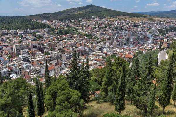 Lamia şehrin panoramik görünüm