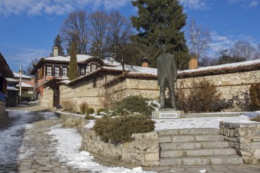 Koprivshtitsa, Bulgaristan - 13 Aralık 2013: Todor Kableshkov Evi Müzesi tarihi kasaba Koprivshtitsa, Sofia Region içinde