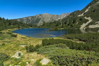 Balık Vasilashko Gölü, Pirin Dağı ile muhteşem manzara