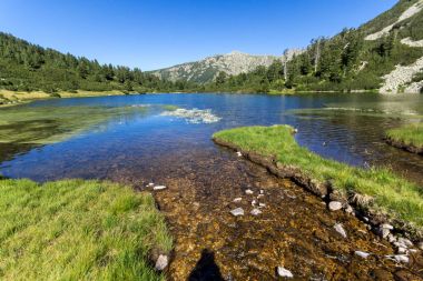 Balık Vasilashko Gölü, Pirin Dağı ile muhteşem manzara
