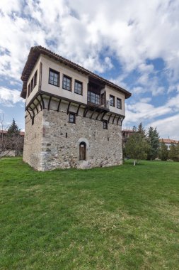 Şaşırtıcı görünümü, ortaçağ Kulesi, Angel Voyvoda Arapovo Manastırı Saint Nedelya, Plovdiv bölge içinde