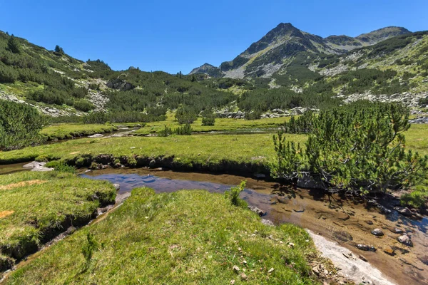 Valyavitsa Nehri ve Valyavishki Kınalı tepe, Pirin Dağı ile muhteşem manzara