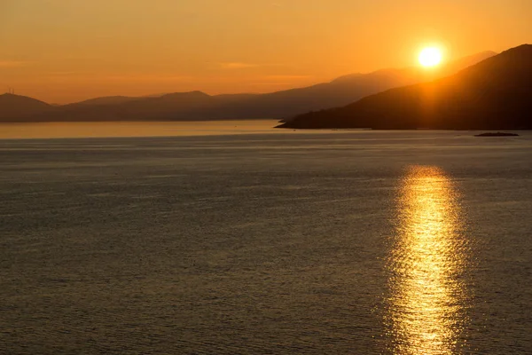Kavala Şehir, Doğu Makedonya ve Trakya muhteşem gün batımı