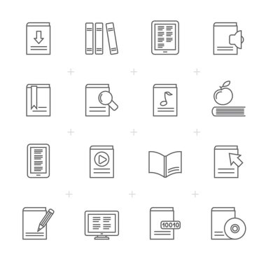 Çizgi kitap, Kütüphane ve eğitim simgeleri