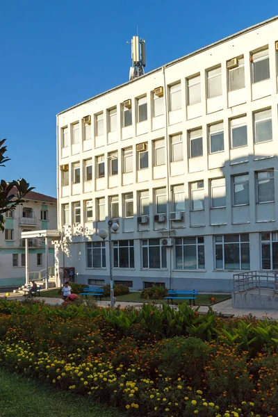 PETRICH, BULGARIA - 6 SETTEMBRE 2017: Vista panoramica sul centro di Petrich, regione di Blagoevgrad — Foto Stock