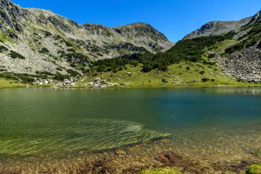 Prevalski göl ve Mozgovishka pass, Pirin Dağı ile şaşırtıcı Panorama