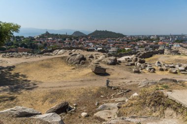 Nebet tepe Hill Şehir Plovdiv için şaşırtıcı Panorama