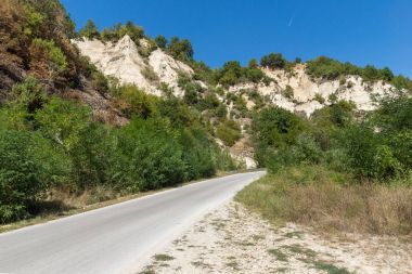 Kum piramitler yakınındaki antik Melnik kenti, Bulgaristan
