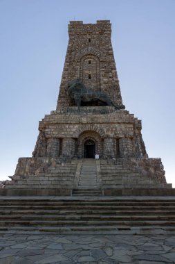Sonbahar görünümünü anıt özgürlük Shipka, Bulgaria