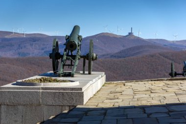 Sonbahar görünümünü anıt özgürlük Shipka, Bulgaria