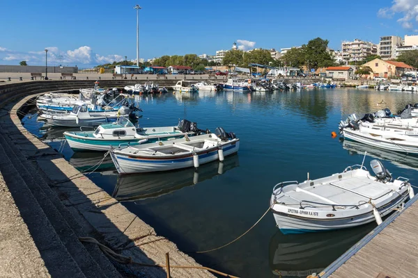 Alexandroupoli, 그리스-9 월 23 일, 2017: 포트 및 Alexandroupoli, 그리스의 마을 파노라마 — 스톡 사진