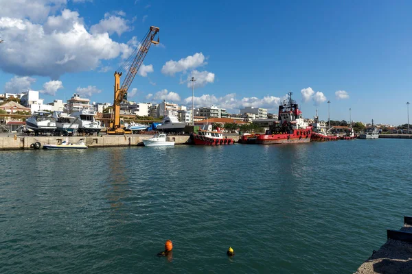 Dedeağaç, Yunanistan - 23 Eylül 2017: Liman ve şehir Dedeağaç, Yunanistan için Panorama