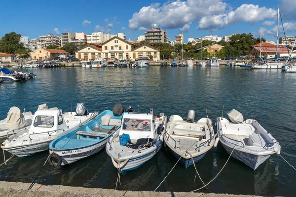 ALEXANDROUPOLI, GRÉCIA - 23 de setembro de 2017: Porto e Panorama para a cidade de Alexandroupoli, Grécia — Fotografia de Stock