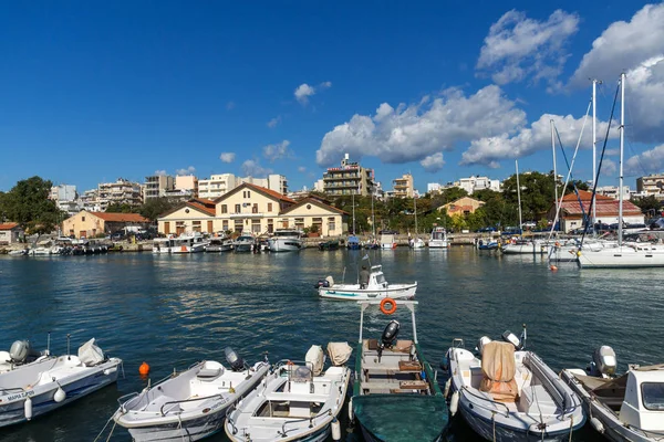 ALEXANDROUPOLI, GRÉCIA - 23 de setembro de 2017: Porto e Panorama para a cidade de Alexandroupoli, Grécia — Fotografia de Stock