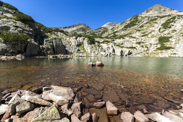 Sol Kralev Dvor pass ve Samodivski gölleri, Pirin Dağı ile manzara