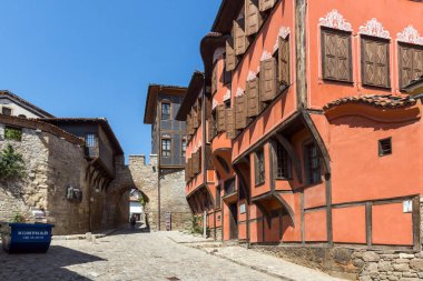 Plovdiv, Bulgaristan - 1 Eylül 2017: Hisar Kapia - Plovdiv eski şehrin eski kapısı