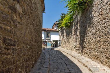 Plovdiv, Bulgaristan - 1 Eylül 2017: Hisar Kapia - Plovdiv eski şehrin eski kapısı