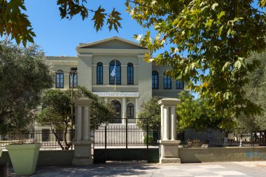 Dedeağaç, Yunanistan - 23 Eylül 2017: Dedeağaç şehri, Doğu Makedonya ve Trakya parkta