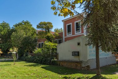 Dedeağaç, Yunanistan - 23 Eylül 2017: Dedeağaç şehri, Doğu Makedonya ve Trakya parkta