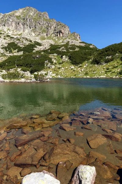 Amazing Landscape with Dzhangal peak and Samodivski lakes, Pirin Mountain — Stock Photo, Image