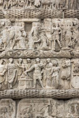 Thessaloniki, Yunanistan - 30 Eylül 2017: Roma Arch Thessaloniki, Yunanistan'ın şehir merkezinde Galerius'un