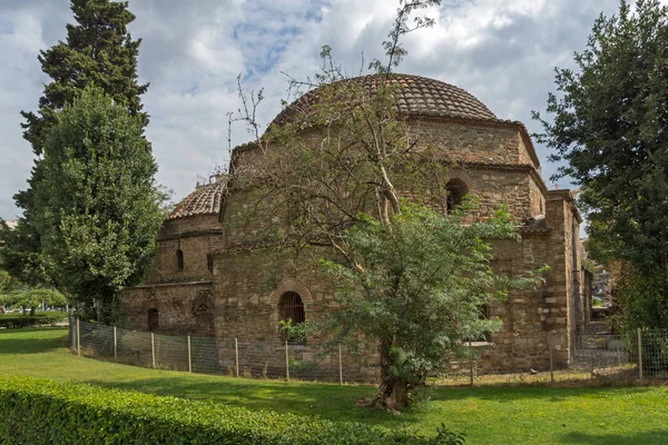 THESSALONIKI, GREECE - SEPTEMBER 30, 2017: Ottoman bathhouse Bey Hamam located at Egnatia street  in the center of city of Thessaloniki, Greece — Stock Photo, Image