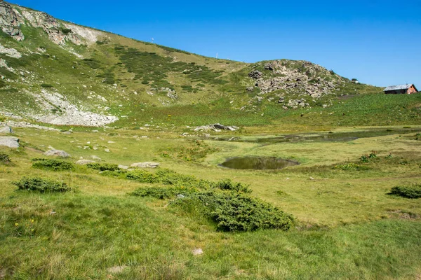 Landschaft von rila mountan in der Nähe, die sieben rila seen — Stockfoto