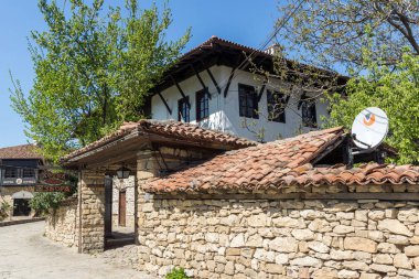 VELIKO TARNOVO, BULGARIA -  APRIL 11, 2017: Old Houses in Village of arbanasi, Veliko Tarnovo region clipart