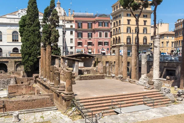 Roma Itália Junho 2017 Vista Incrível Largo Torre Argentina Cidade — Fotografia de Stock