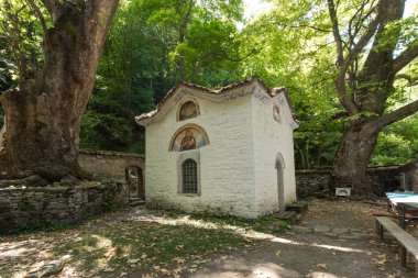 Ortaçağ kilise bahar Bachkovo Manastırı, Bulgaristan yakınındaki su ile