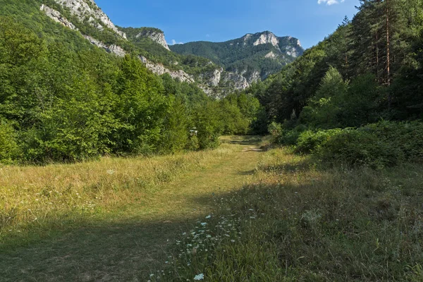 The Red Wall Peak Rodop Dağları, Plovdiv bölge, Bulgaristan Bachkovo Monastery yakınındaki muhteşem manzara