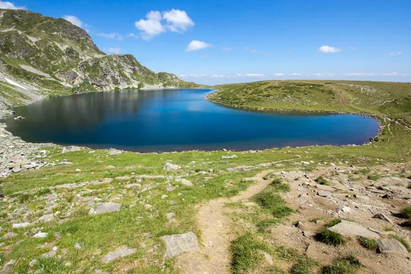 Incrível Paisagem Lago Rim Sete Lagos Rila Bulgária — Fotografia de Stock