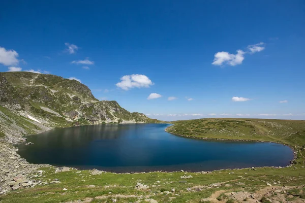 Изумительный Пейзаж Озера Почка Семь Озер Рила Болгария — стоковое фото