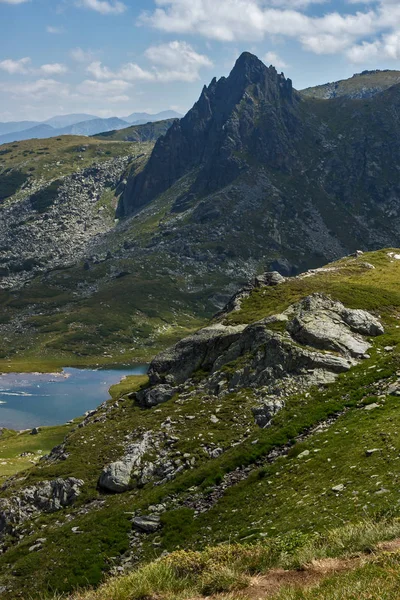 Asombroso Paisaje Del Lago Gemelo Los Siete Lagos Rila Bulgaria —  Fotos de Stock