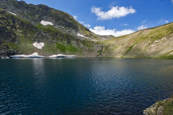 Paisagem Incrível Lago Dos Olhos Sete Lagos Rila Bulgária — Fotografia de Stock