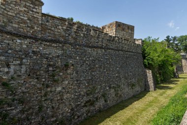 Skopje, Makedonya - 13 Mayıs 2017: Skopje kale (Kale kale) Old Town, Makedonya Cumhuriyeti