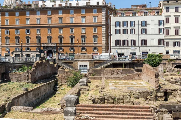 Roma Itália Junho 2017 Vista Incrível Largo Torre Argentina Cidade — Fotografia de Stock