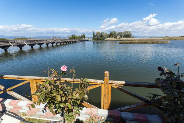 Porto Lagos Grecia Settembre 2017 Monastero San Nicola Situato Due — Foto Stock