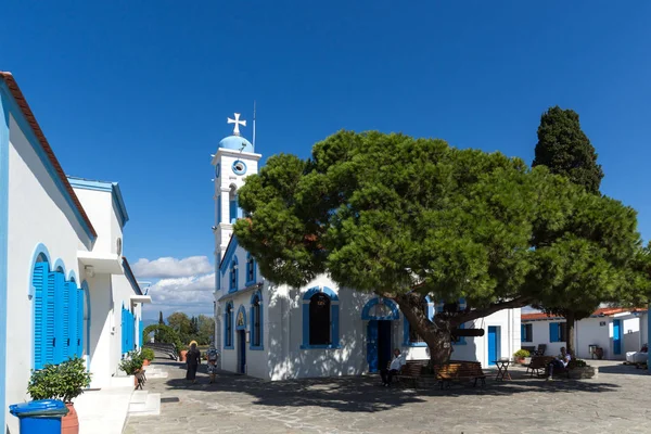 Porto Lagos Grecia Settembre 2017 Monastero San Nicola Situato Due — Foto Stock