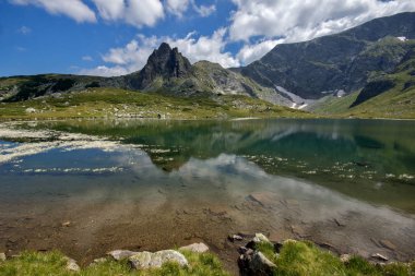 muhteşem manzara ikiz göl, yedi Rila göller, Bulgaristan