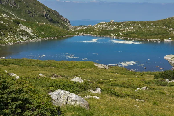 Paesaggio Incredibile Del Lago Trefoil Sette Laghi Rila Bulgaria — Foto Stock