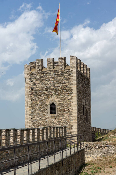 ОПЬЕ, РЕСПУБЛИКА ОФ МАКЕДОНИЯ - 13 января 2017 года: Крепость Скопье (крепость Кале) в Старом городе, Республика Македония
