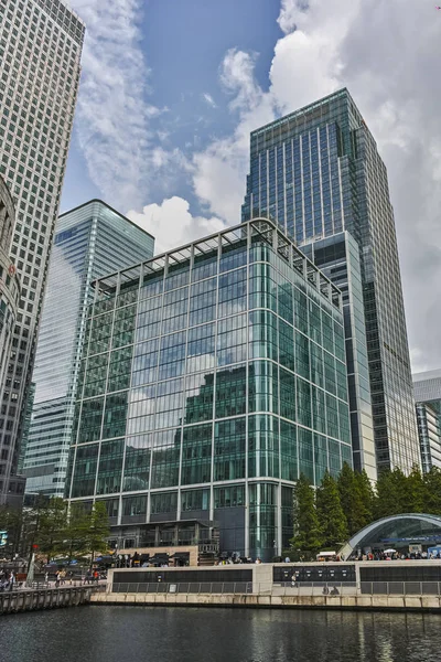 Londra Ngiltere Haziran 2016 Şletme Binası Gökdelen Canary Wharf Londra — Stok fotoğraf