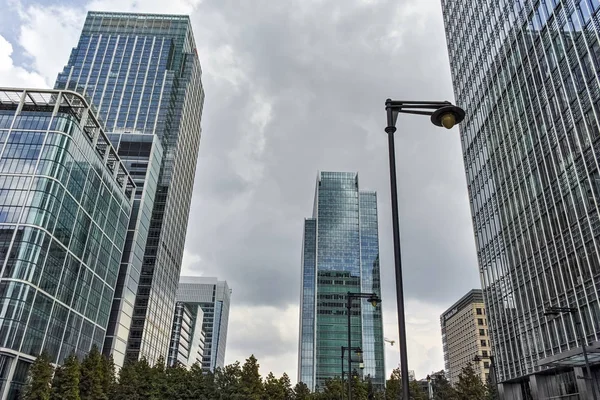 London England June 2016 Business Building Skyscraper Canary Wharf London — Stock Photo, Image