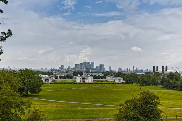 Λονδίνο Αγγλία Ιούνιος 2016 Καταπληκτική Πανοραμική Θέα Από Γκρίνουιτς Λονδίνο — Φωτογραφία Αρχείου