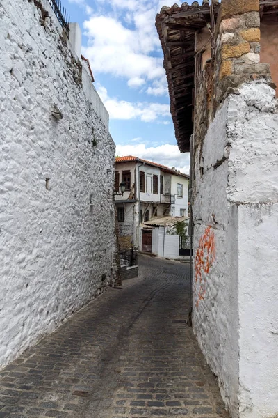 クサンティ ギリシャ 2017 ストリートとクサンティ旧市街 東マケドニア トラキア ギリシャの町家 — ストック写真
