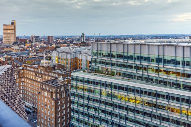 Londra, İngiltere - 18 Haziran 2016: Şaşırtıcı günbatımı panorama Tate modern Galerisi city, Londra, İngiltere, İngiltere
