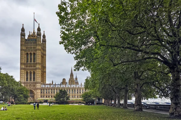 Londres Inglaterra Junio 2016 Victoria Tower Parlamento Palacio Westminster Londres — Foto de Stock